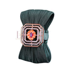 925 Sterling Silver Rose Gold Octagonal Floral Mesh Cuff Bracelet with Ruby Stone for Women | Adjustable Luxury Statement Bracelet | 7.5 Gram