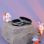 Girls Black & Silver Designer Bangles with Blue Decorative Charm – Stylish Fashion Jewellery