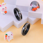 Girls' Black Chilled Bangles with Rose Gold & Silver-Tone Embellishments – Designer Fashion Jewellery