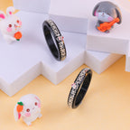 Girls' Black Chilled Bangles with Rose Gold & Silver-Tone Star Design – Designer Fashion Jewellery