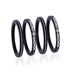 Black & Silver Designer Bangles for Girls & Women | Elegant Floral Embellished Traditional Bangle Set