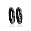 Girls' Black Chilled Bangles with Rose Gold & Silver-Tone Heart Embellishments – Designer Fashion Jewellery