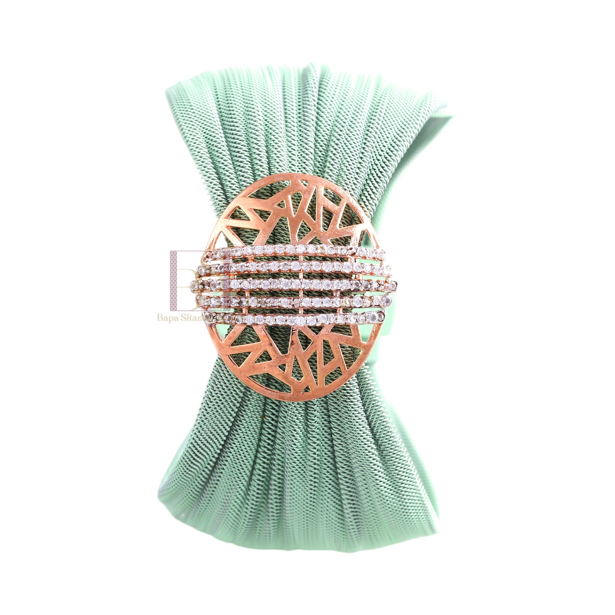 925 Sterling Silver Rose Gold Geometric Mesh Cuff Bracelet for Women | Adjustable Luxury Statement Bracelet | 7 Gram