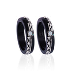 Girls' Black Chilled Bangles with Rose Gold & Silver-Tone Embellishments – Designer Fashion Jewellery