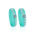 Girls Turquoise Green Designer Bangles with Cute Teddy Bear Charms & Silver-Tone Detailing | Stylish Party Wear Jewellery