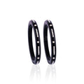 Women's Black & Silver Designer Bangles | Elegant Stone & Pearl-Style Embellished Kada Set