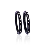 Women's Black & Silver Designer Bangles | Elegant Stone & Pearl-Style Embellished Kada Set