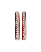 925 Silver Pola Bangles | Silver Kada For Women | Gifting & Ethnic Wear Jewelry | Pair of Bangles | Perfect Weddings & Festivals Gift For Women | Set of 2 | BPJ_005 |