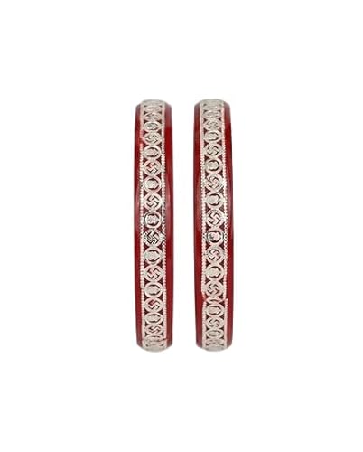 925 Silver Pola Bangles | Silver Kada For Women | Gifting & Ethnic Wear Jewelry | Pair of Bangles | Perfect Weddings & Festivals Gift For Women | Set of 2 | BPJ_005 |