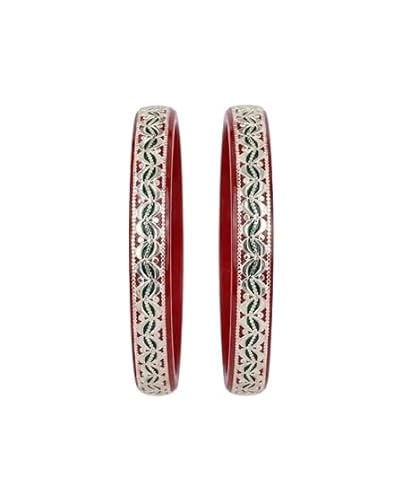 925 Silver Pola Bangles | Silver Kada For Women | Gifting & Ethnic Wear Jewelry | Pair of Bangles | Perfect Weddings & Festivals Gift For Women | Set of 2 | BPJ_007 |