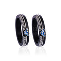 Girls Black & Silver Designer Bangles with Blue Decorative Charm – Stylish Fashion Jewellery