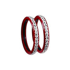 925 Silver Pola Bangles | Silver Kada For Women | Gifting & Ethnic Wear Jewelry | Pair of Bangles | Perfect Weddings & Festivals Gift For Women | Set of 2 | BPJ_006 |