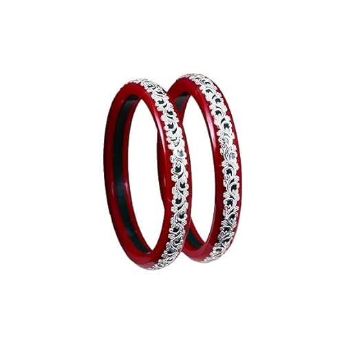 925 Silver Pola Bangles | Silver Kada For Women | Gifting & Ethnic Wear Jewelry | Pair of Bangles | Perfect Weddings & Festivals Gift For Women | Set of 2 | BPJ_006 |