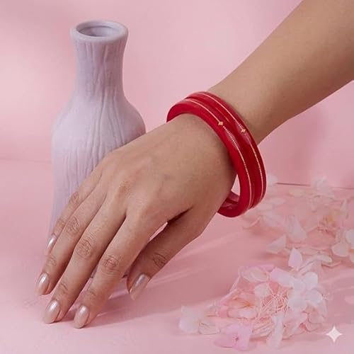 0.100 mil 22K Gold | Gold Pola Bangles For Women | Gifting & Ethnic Wear Jewelry | Pair of Bangles | Perfect Weddings & Festivals Gift For Women | BPJ_14 |