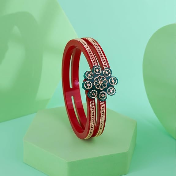 Bapa Sitaram Jewels |Women's Luxury 925 Sterling Silver Rose Gold Kada | Sophisticated Geometric Pattern Open Cuff Bracelet | Elegant Designer Wristwear for Women | BPJ_37