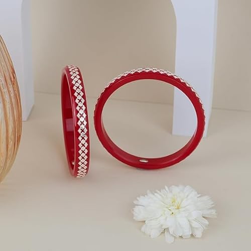 925 Silver Pola Bangles | Silver Kada For Women | Gifting & Ethnic Wear Jewelry | Pair of Bangles | Perfect Weddings & Festivals Gift For Women | Set of 2 | BPJ_010 |