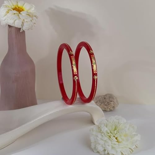 0.100 mil 22K Gold | Gold Pola Bangles For Women | Gifting & Ethnic Wear Jewelry | Pair of Bangles | Perfect Weddings & Festivals Gift For Women | BPJ_16 |