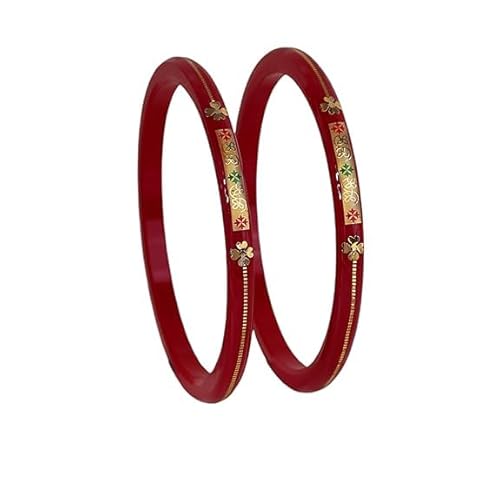 0.100 mil 22K Gold | Gold Pola Bangles For Women | Gifting & Ethnic Wear Jewelry | Pair of Bangles | Perfect Weddings & Festivals Gift For Women | BPJ_16 |