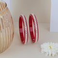 925 Silver Pola Bangles | Silver Kada For Women | Gifting & Ethnic Wear Jewelry | Pair of Bangles | Perfect Weddings & Festivals Gift For Women | Set of 2 | BPJ_011 |