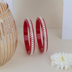 925 Silver Pola Bangles | Silver Kada For Women | Gifting & Ethnic Wear Jewelry | Pair of Bangles | Perfect Weddings & Festivals Gift For Women | Set of 2 | BPJ_011 |