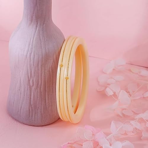 0.100 mil 22K Gold | Gold Pola Bangles For Women | Gifting & Ethnic Wear Jewelry | Pair of Bangles | Perfect Weddings & Festivals Gift For Women | BPJ_15 |