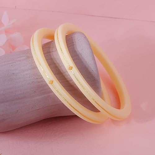 0.100 mil 22K Gold | Gold Pola Bangles For Women | Gifting & Ethnic Wear Jewelry | Pair of Bangles | Perfect Weddings & Festivals Gift For Women | BPJ_15 |