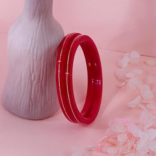 0.100 mil 22K Gold | Gold Pola Bangles For Women | Gifting & Ethnic Wear Jewelry | Pair of Bangles | Perfect Weddings & Festivals Gift For Women | BPJ_14 |
