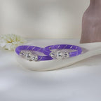 925 Sterling Silver Purple Pola Bangles for Women | Traditional Lavender Kada with Silver Wire Work | Ethnic Jewelry Gift for Festivals | Set of 2 (BPJ_20)