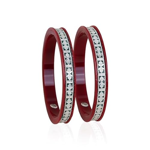 925 Silver Pola Bangles | Silver Kada For Women | Gifting & Ethnic Wear Jewelry | Pair of Bangles | Perfect Weddings & Festivals Gift For Women | Set of 2 | BPJ_003 |