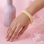 0.100 mil 22K Gold | Gold Pola Bangles For Women | Gifting & Ethnic Wear Jewelry | Pair of Bangles | Perfect Weddings & Festivals Gift For Women | BPJ_15 |