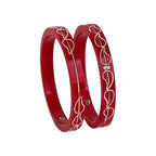 1 Gram With 925 Silver Pola Bangles and 22 Carate With 0.100 mil Gold | Silver & Gold Kada For Women | Gifting & Ethnic Wear Jewelry | Perfect Weddings | Set of 4 | BPJ_019