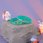 Turquoise & Silver Designer Bangles for Girls & Women | Moon & Star Embellished Bangle Set