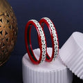 925 Silver Pola Bangles | Silver Kada For Women | Gifting & Ethnic Wear Jewelry | Pair of Bangles | Perfect Weddings & Festivals Gift For Women | Set of 2 | BPJ_006 |