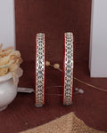 925 Silver Pola Bangles | Silver Kada For Women | Gifting & Ethnic Wear Jewelry | Pair of Bangles | Perfect Weddings & Festivals Gift For Women | Set of 2 | BPJ_007 |