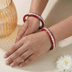 925 Silver Pola Bangles | Silver Kada For Women | Gifting & Ethnic Wear Jewelry | Pair of Bangles | Perfect Weddings & Festivals Gift For Women | Set of 2 | BPJ_002 |