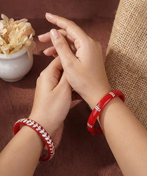 925 Silver Pola Bangles | Silver Kada For Women | Gifting & Ethnic Wear Jewelry | Pair of Bangles | Perfect Weddings & Festivals Gift For Women | Set of 2 | BPJ_004 |