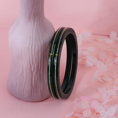 Bapasitaram jewels || 0.100 mil 22K Gold | Gold Pola Bangles For Women | Gifting & Ethnic Wear Jewelry | Pair of Bangles | Perfect Weddings & Festivals Gift For Women | BPJ_13 |