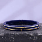 Exclusive Blue Gold Line Pola Bangles for Women | Traditional Acrylic Chudi with Gold Line Design | Lightweight Ethnic Wedding, Festival & Daily Wear Bangles | Pack of 2 & 4 | BPJ_53