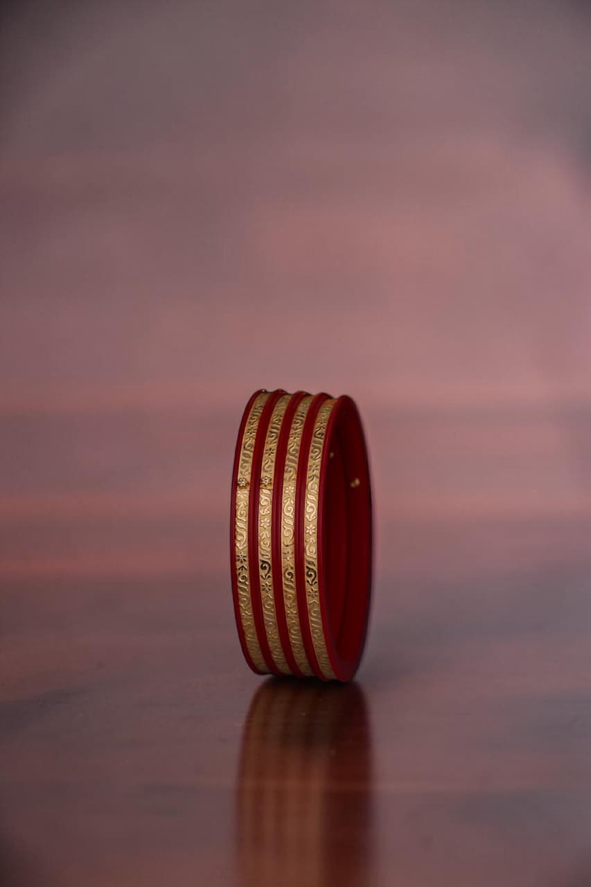 make a tittle and description and other details use in Shopify Listings for our product Exclusive Gold Bangles 2.55  Gram