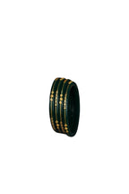 22K Gold Green Meenakari Bangles Set for Women | Traditional Lightweight Gold Bangles | 2 Gram