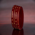 22K Gold Red Traditional Bangles for Women | Lightweight Daily Wear Gold Bangles | 1.8 Gram