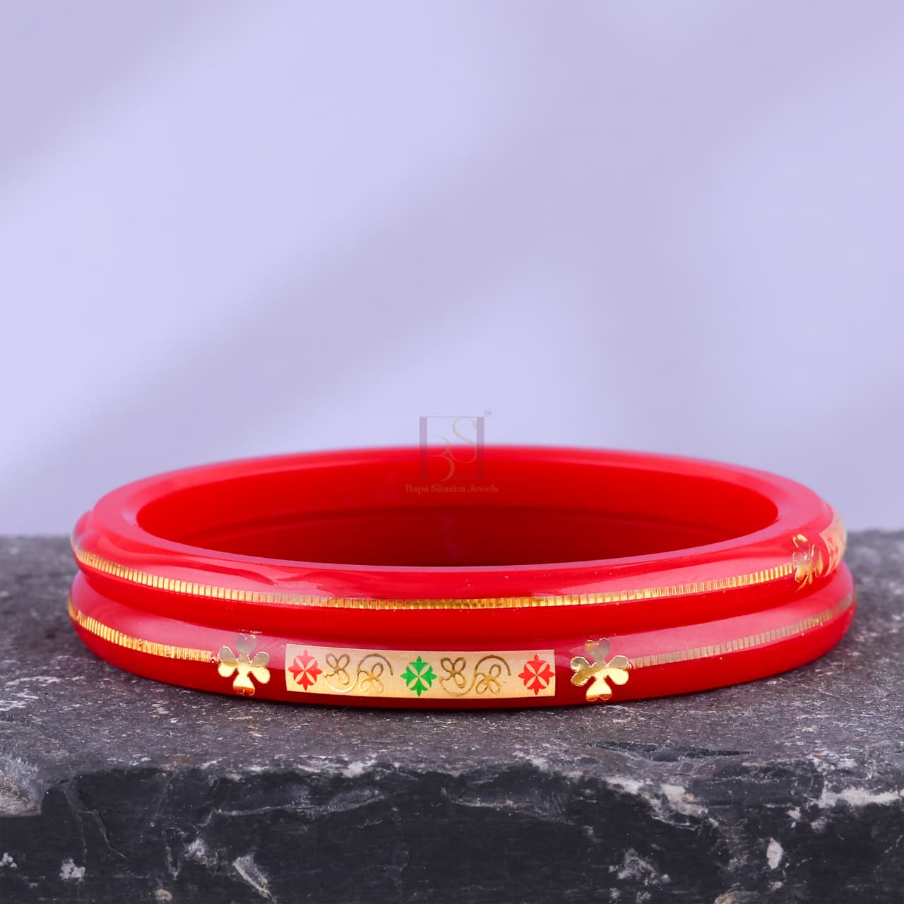 0.100 mil 22K Gold | Gold Pola Bangles For Women | Gifting & Ethnic Wear Jewelry | Pair of Bangles | Perfect Weddings & Festivals Gift For Women | BPJ_16