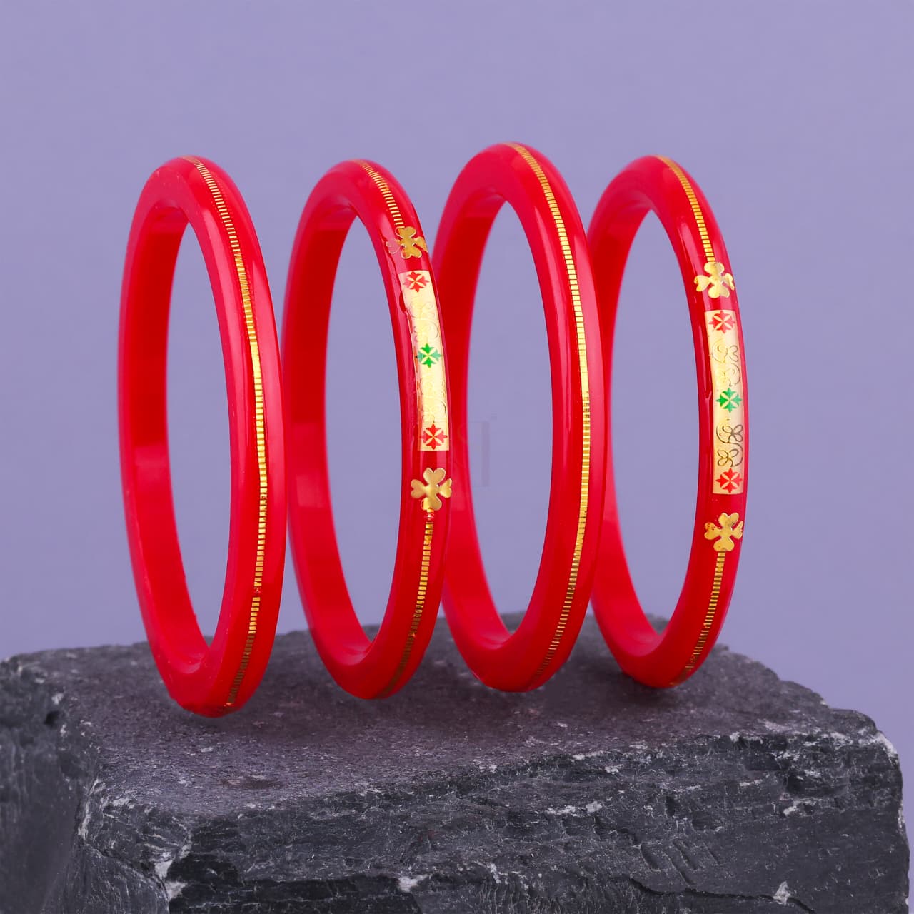 0.100 mil 22K Gold | Gold Pola Bangles For Women | Gifting & Ethnic Wear Jewelry | Pair of Bangles | Perfect Weddings & Festivals Gift For Women | BPJ_16