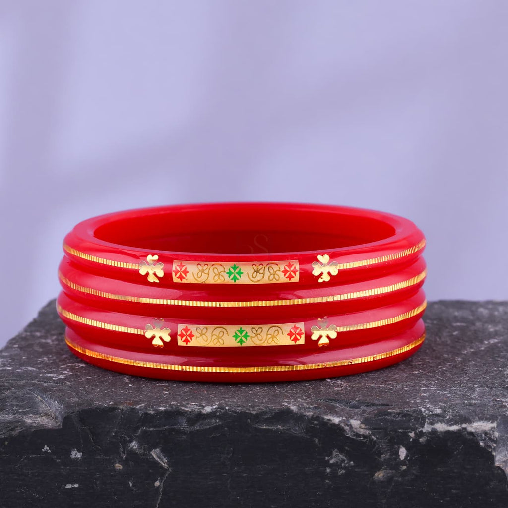 0.100 mil 22K Gold | Gold Pola Bangles For Women | Gifting & Ethnic Wear Jewelry | Pair of Bangles | Perfect Weddings & Festivals Gift For Women | BPJ_16